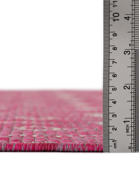 Seaside Lattice Collection Area Rug -  Pergola (Fuschia)