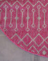 Seaside Lattice Collection Area Rug -  Pergola (Fuschia)