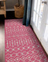 Seaside Lattice Collection Area Rug -  Pergola (Fuschia)