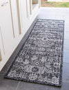 Patio Heritage Collection Area Rug - Savannah (Charcoal Gray) Runner Charcoal Gray  lifestyle 17