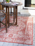 Patio Heritage Collection Area Rug - Savannah (Rust Red)