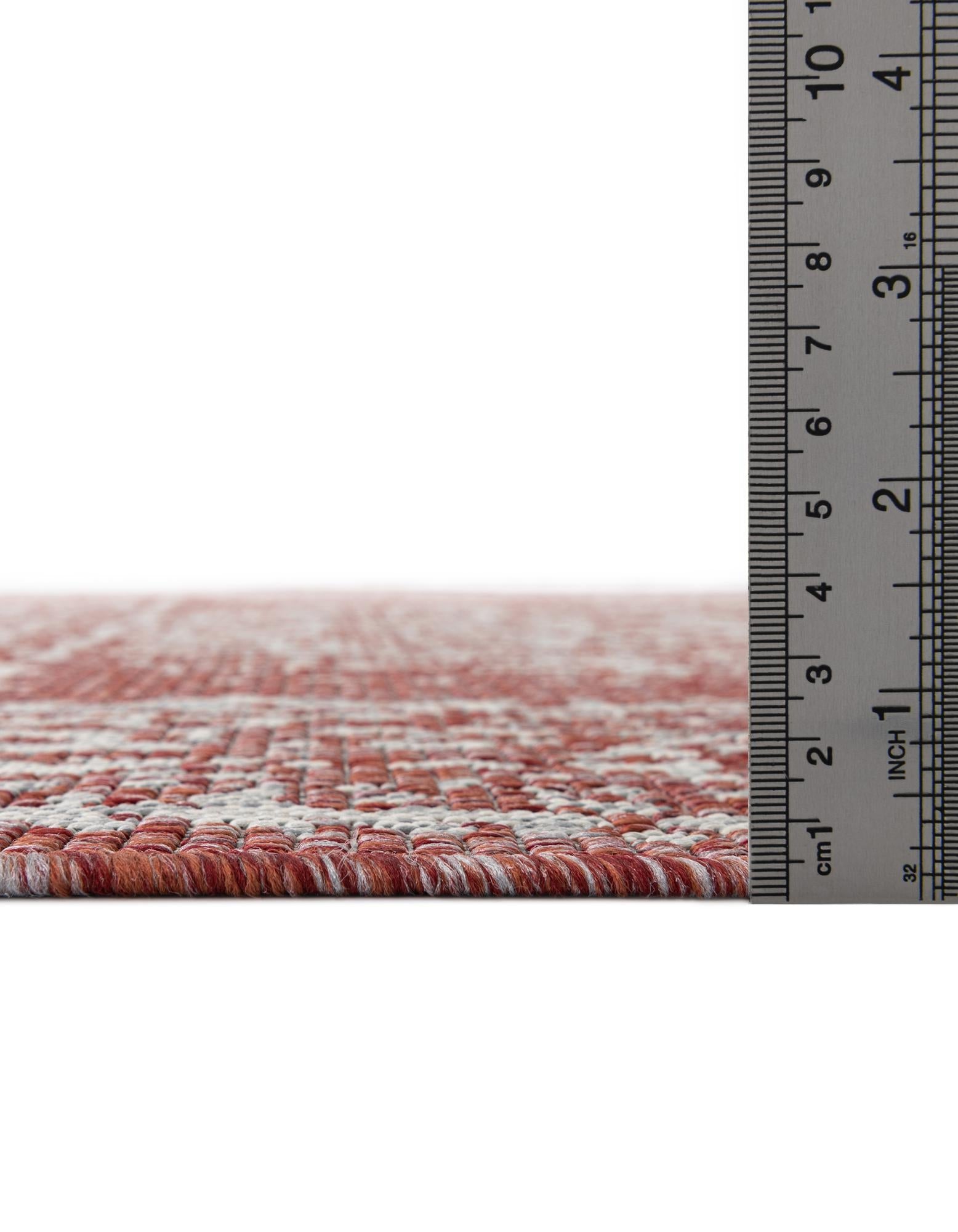 Patio Heritage Collection Area Rug - Savannah (Rust Red)