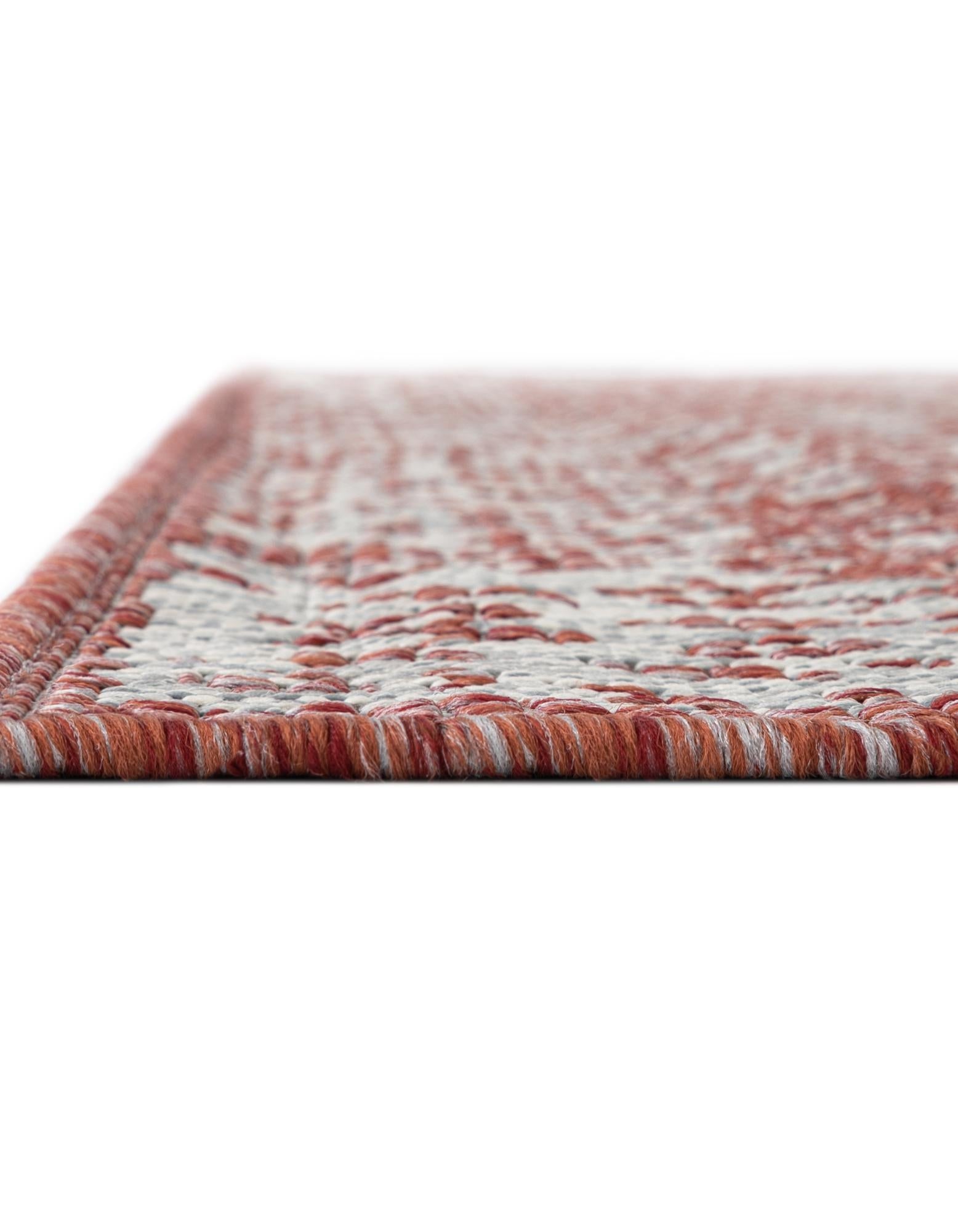 Patio Heritage Collection Area Rug - Savannah (Rust Red)