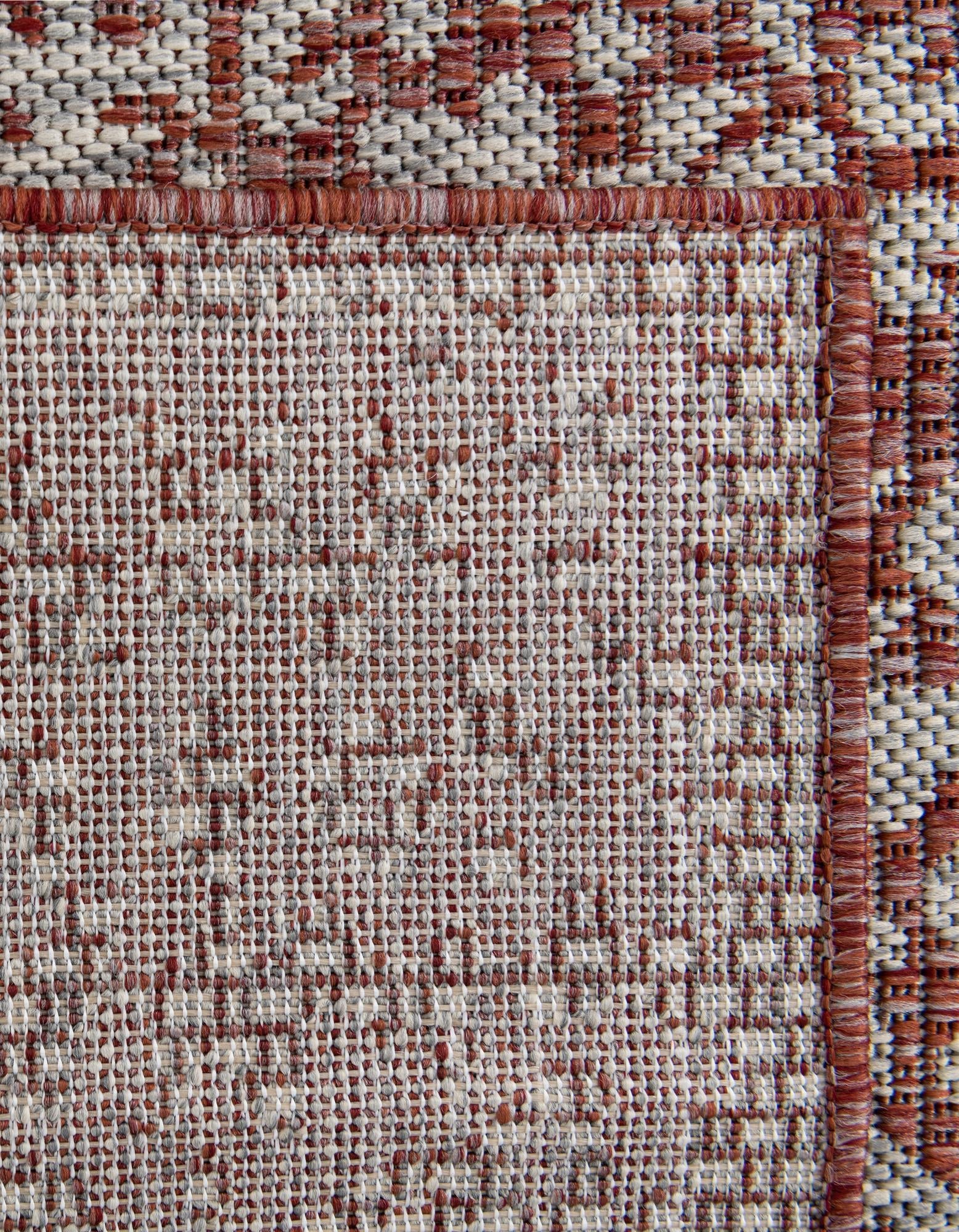 Patio Heritage Collection Area Rug - Savannah (Rust Red)