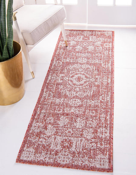 Patio Heritage Collection Area Rug - Savannah (Rust Red)