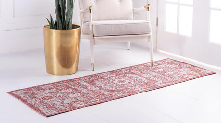 Patio Heritage Collection Area Rug - Savannah (Rust Red)