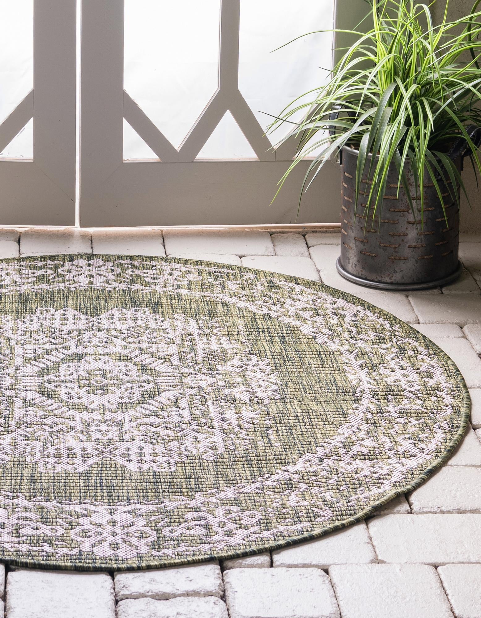 Patio Heritage Collection Area Rug - Savannah (Green)