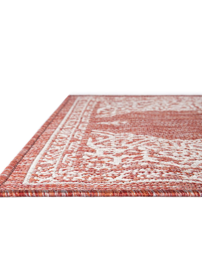 Patio Heritage Collection Area Rug -  Charleston (Rust Red) Rectangle Rust Red  lifestyle 6