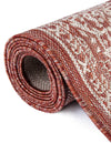 Patio Heritage Collection Area Rug -  Charleston (Rust Red) Rectangle Rust Red  lifestyle 11