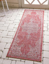 Patio Heritage Collection Area Rug -  Charleston (Rust Red) Runner Rust Red  lifestyle 16