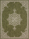 Patio Heritage Collection Area Rug -  Charleston (Green) Rectangle Green Main