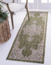 Patio Heritage Collection Area Rug -  Charleston (Green) Runner Green  lifestyle 16