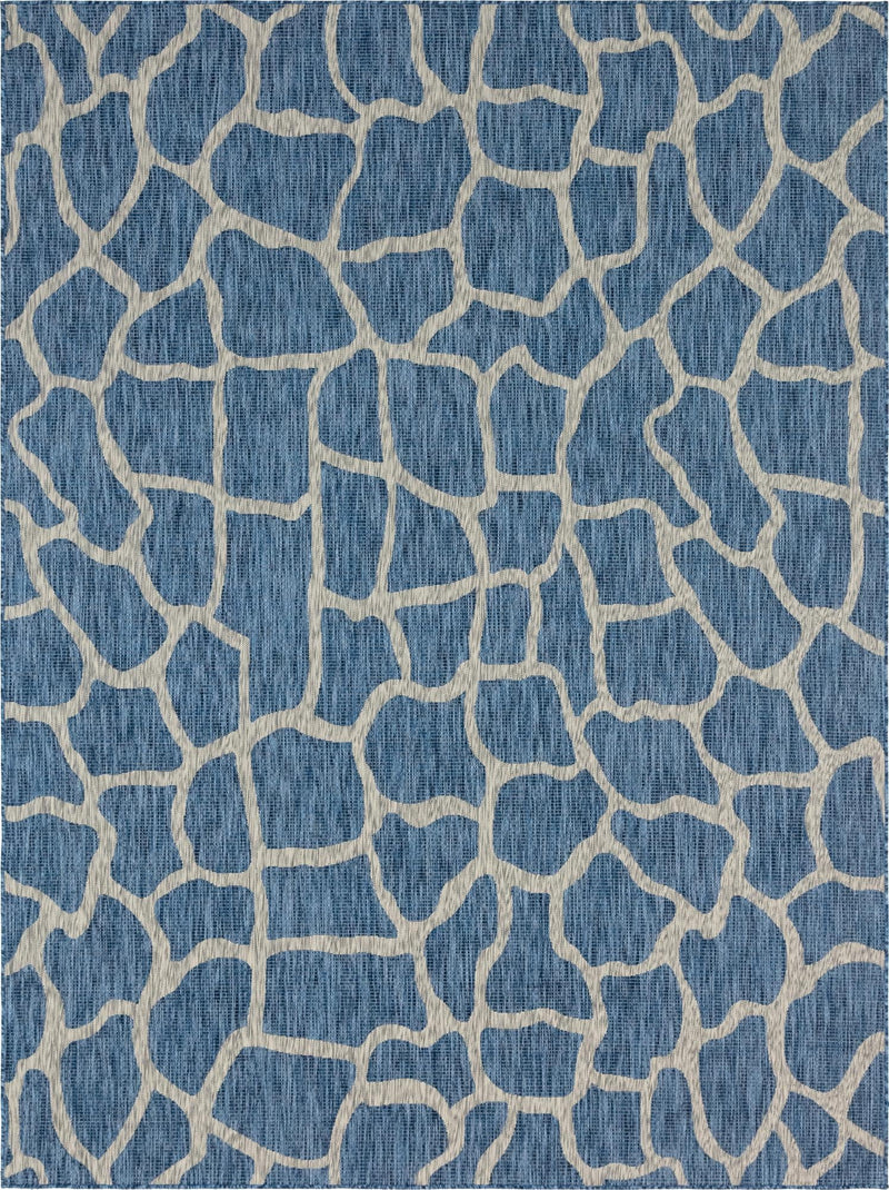 Jungle Expedition Collection Area Rug -  Rainforest Rectangle Blue  lifestyle 4