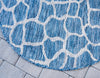 Jungle Expedition Collection Area Rug -  Rainforest Round Blue  lifestyle 94