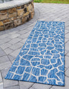 Jungle Expedition Collection Area Rug -  Rainforest Runner Blue  lifestyle 75