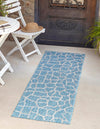 Jungle Expedition Collection Area Rug -  Rainforest Runner Light Aqua  lifestyle 61