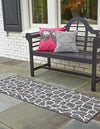 Jungle Expedition Collection Area Rug -  Rainforest Runner Charcoal Gray  lifestyle 5