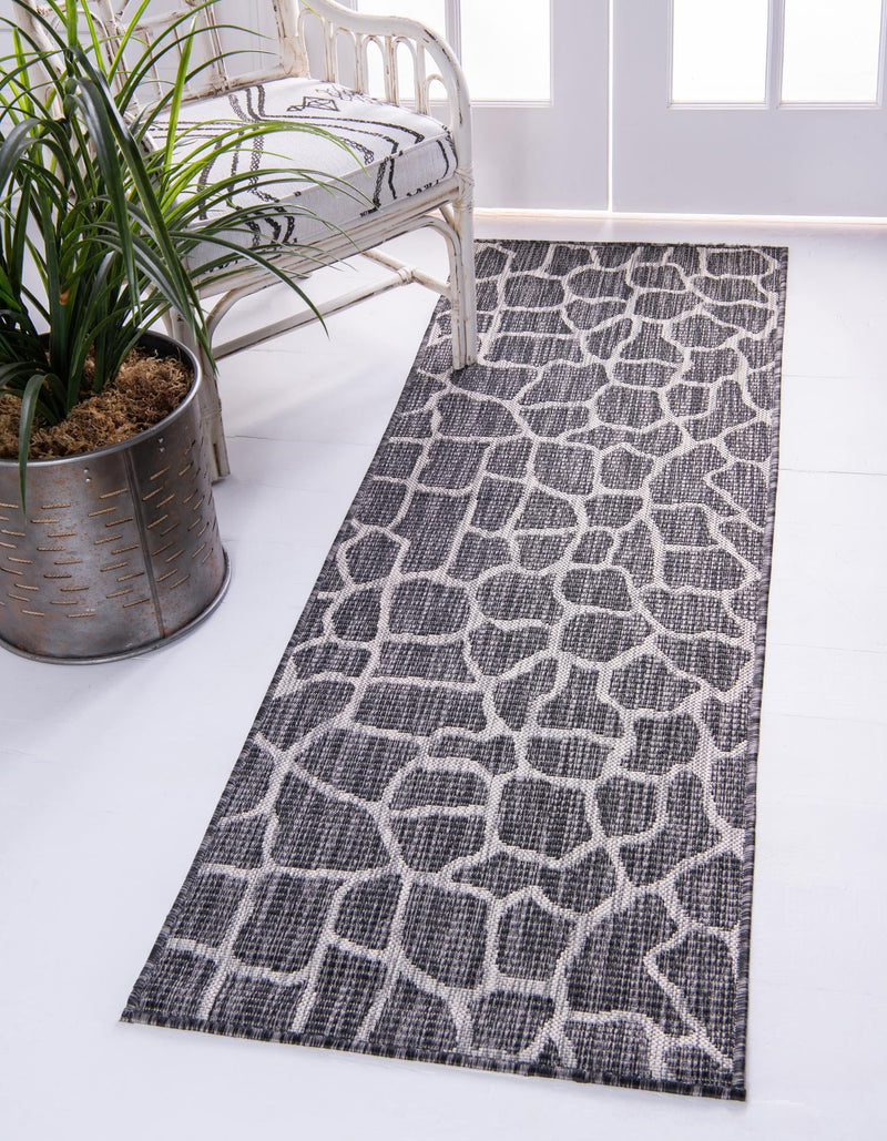 Jungle Expedition Collection Area Rug -  Rainforest Runner Charcoal Gray  lifestyle 19