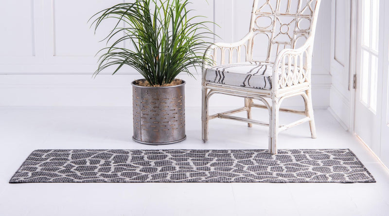 Jungle Expedition Collection Area Rug -  Rainforest Runner Charcoal Gray  lifestyle 20