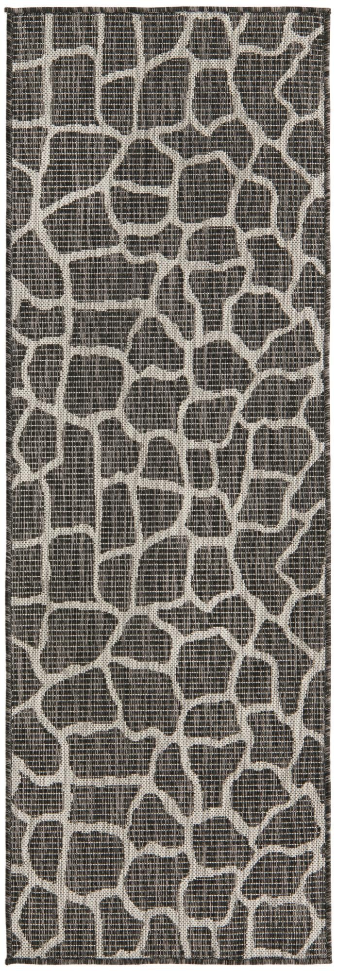 Jungle Expedition Collection Area Rug -  Rainforest Runner Charcoal Gray Main