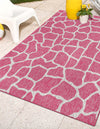 Jungle Expedition Collection Area Rug -  Rainforest Rectangle Magenta  lifestyle 6