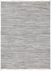 Indigo Weave Cotton Collection Area Rug - Santorini (Gray) Rectangle Gray Main