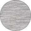 Indigo Weave Cotton Collection Area Rug - Santorini (Gray) Round Gray  lifestyle 18