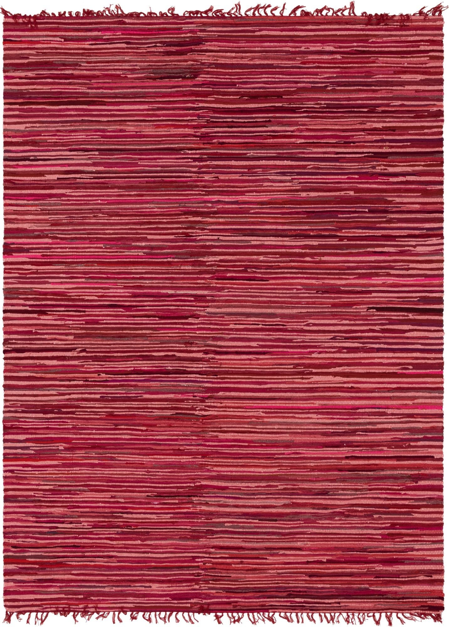 Thar Cotton Collection Area Rug - Santorini (Red)