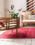 Thar Cotton Collection Area Rug - Santorini (Red)