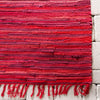 Indigo Weave Cotton Collection Area Rug - Santorini (Red) Rectangle Red  lifestyle 8