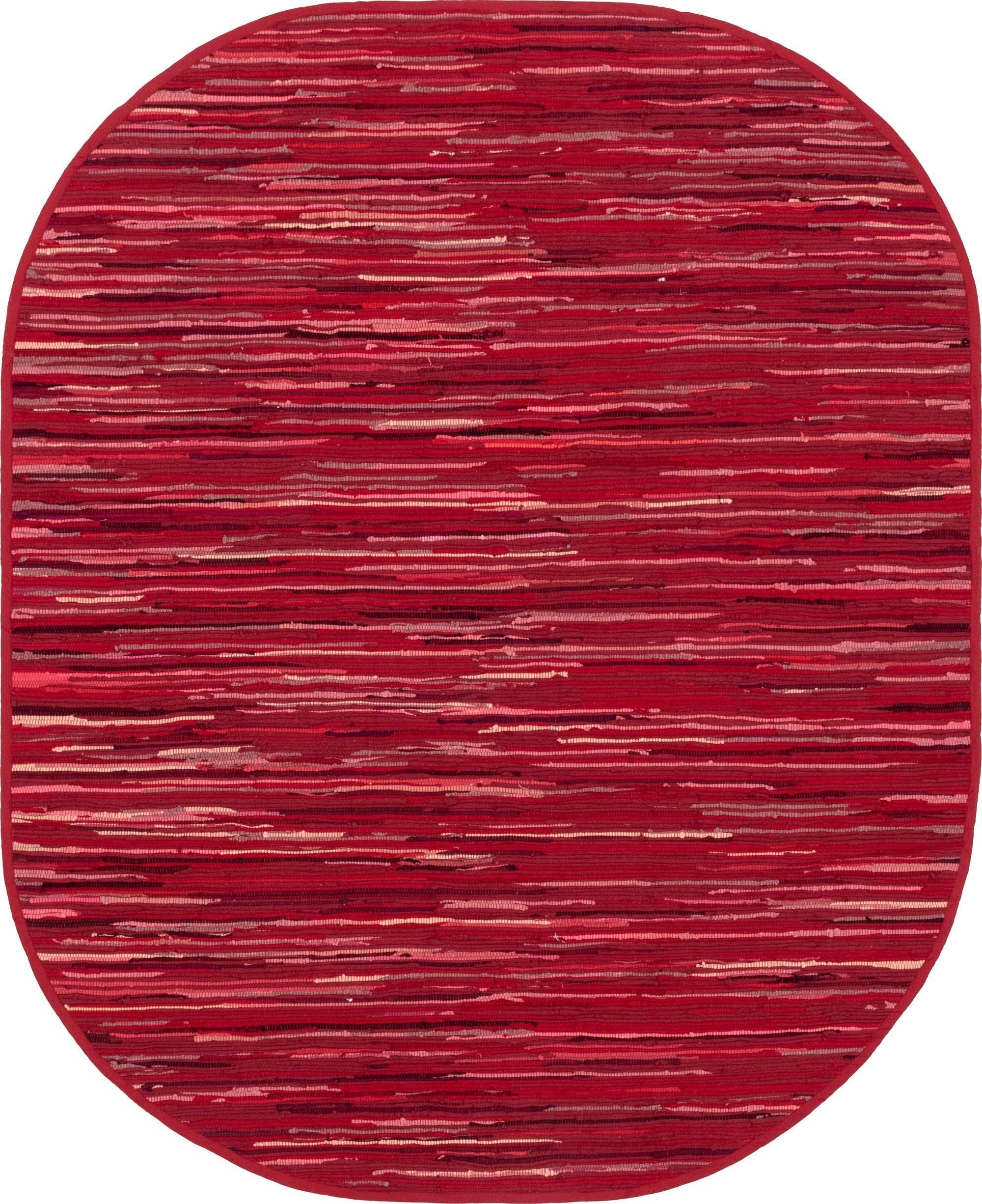 Thar Cotton Collection Area Rug - Santorini (Red)