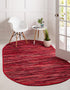 Thar Cotton Collection Area Rug - Santorini (Red)