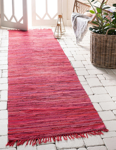 Thar Cotton Collection Area Rug - Santorini (Red)