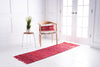 Indigo Weave Cotton Collection Area Rug - Santorini (Red) Runner Red  lifestyle 20