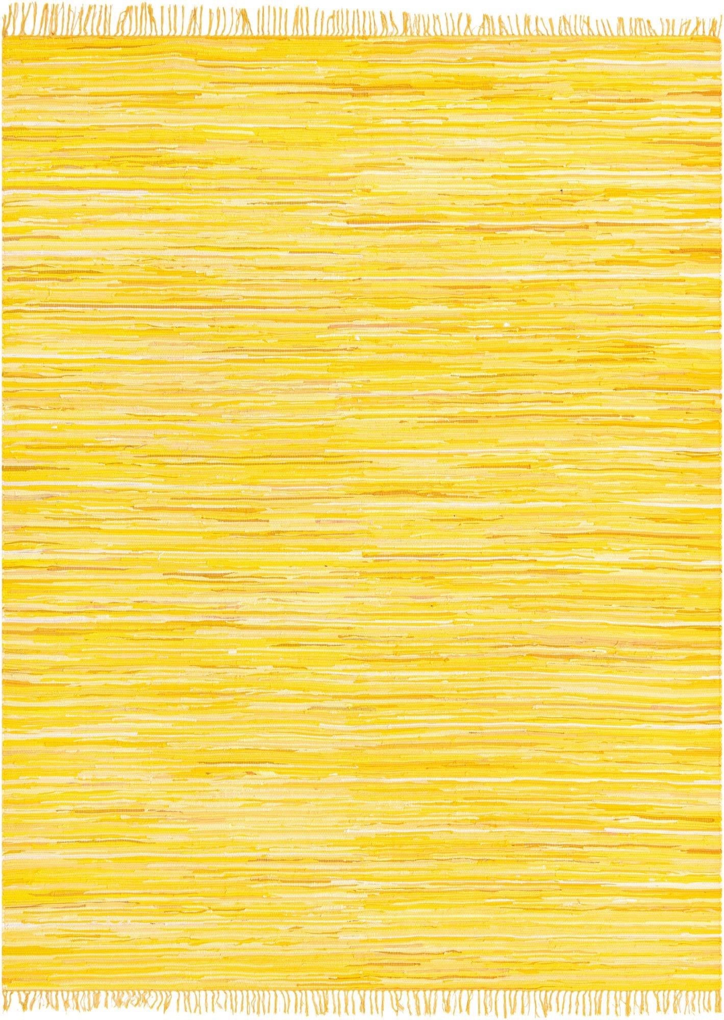 Thar Cotton Collection Area Rug - Santorini (Yellow)