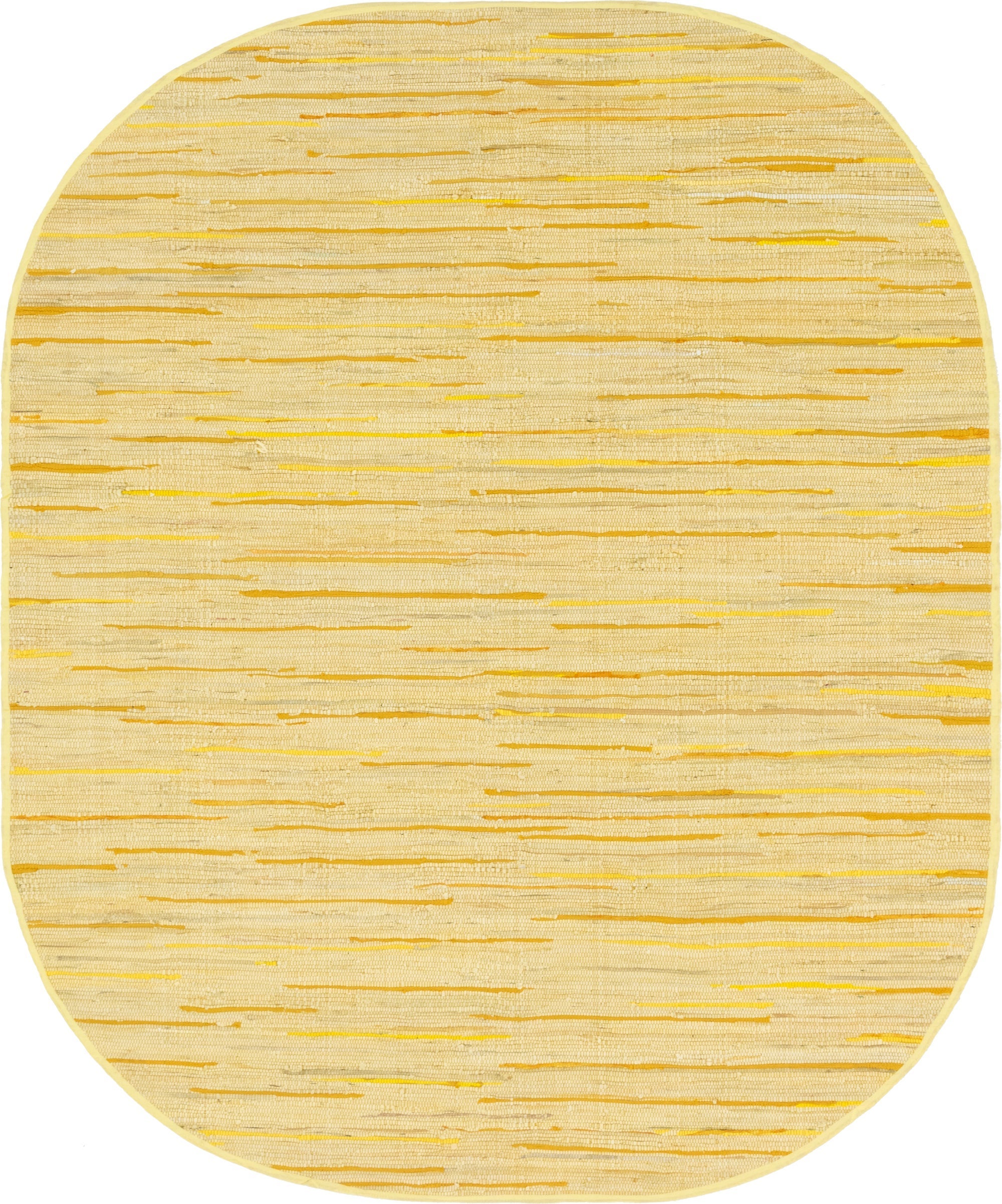 Thar Cotton Collection Area Rug - Santorini (Yellow)