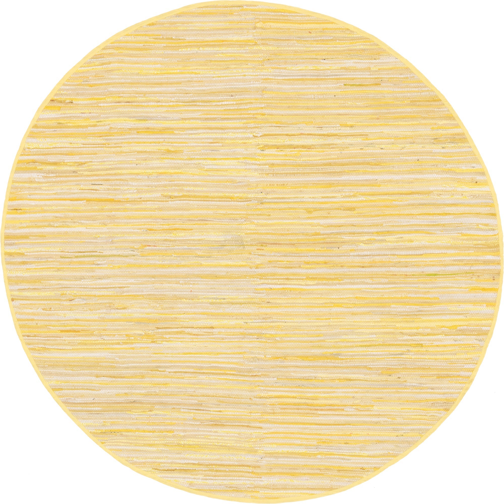 Thar Cotton Collection Area Rug - Santorini (Yellow)