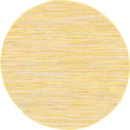 Thar Cotton Collection Area Rug - Santorini (Yellow)