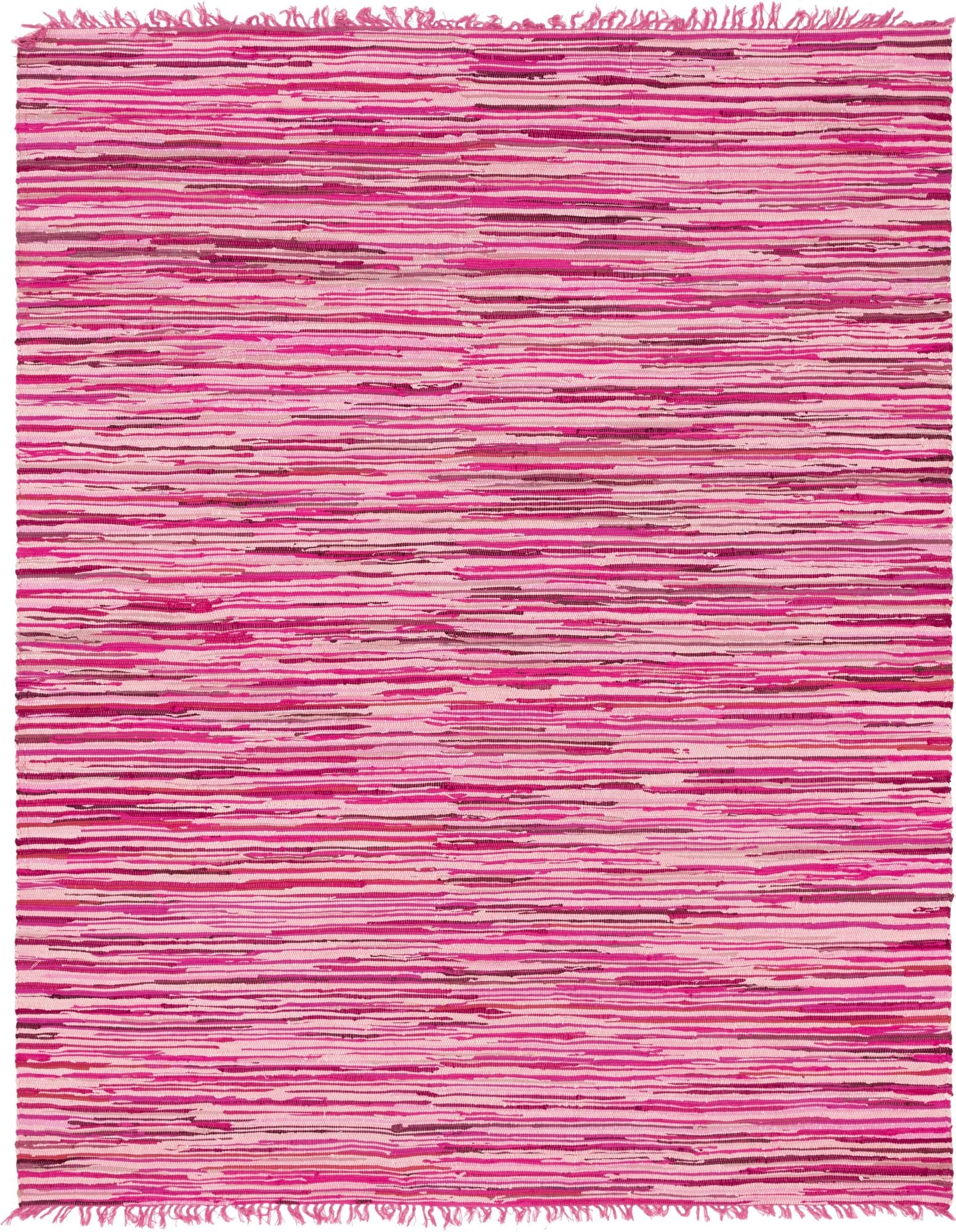 Thar Cotton Collection Area Rug - Santorini (Pink)