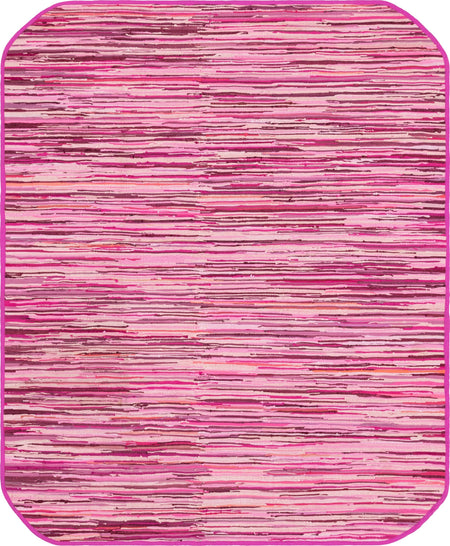 Thar Cotton Collection Area Rug - Santorini (Pink)