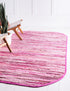 Thar Cotton Collection Area Rug - Santorini (Pink)