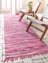 Thar Cotton Collection Area Rug - Santorini (Pink)