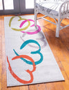 Seaside Embrace Collection Area Rug -  Cove Runner White  lifestyle 12