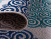 Seaside Embrace Collection Area Rug -  Dune Rectangle Turquoise  lifestyle 7