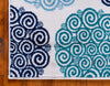 Seaside Embrace Collection Area Rug -  Dune Rectangle Turquoise  lifestyle 9