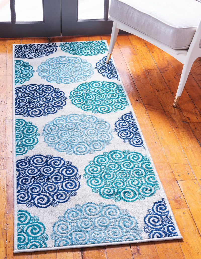 Seaside Embrace Collection Area Rug -  Dune Runner Turquoise  lifestyle 13