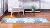 Seaside Embrace Collection Area Rug -  Dune Runner Turquoise  lifestyle 15