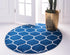 Trellis Mosaic Collection Area Rug -  Pergolatown (Navy Blue)