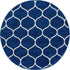 Trellis Mosaic Collection Area Rug -  Pergolatown (Navy Blue)