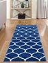 Trellis Mosaic Collection Area Rug -  Pergolatown (Navy Blue)